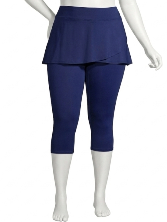 Lands' End Other - Lands' End Modest Swim Skirt With Leggings Women's XL 18 Navy Blue